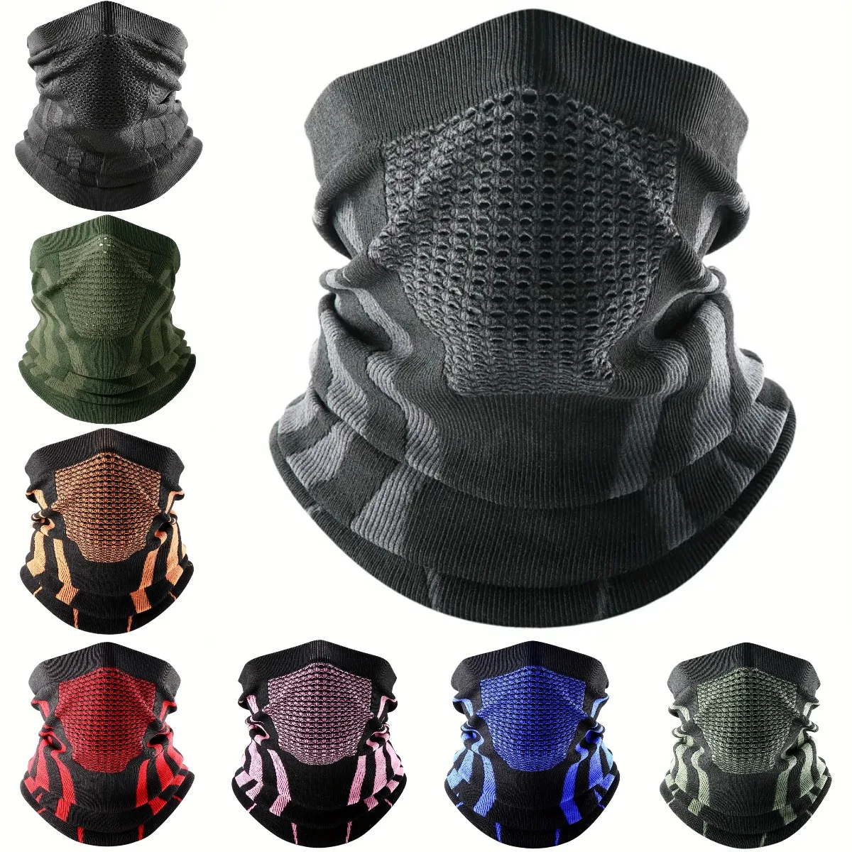 Sports Mask Breathable - Цветной зимний дышащий удобный термовязаный шарф