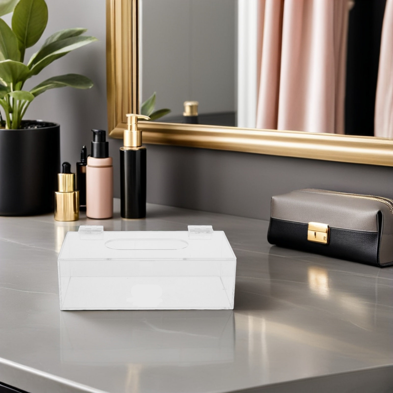 Прозрачный акриловый футляр дл – обзор и цена Face Mask Storage Box