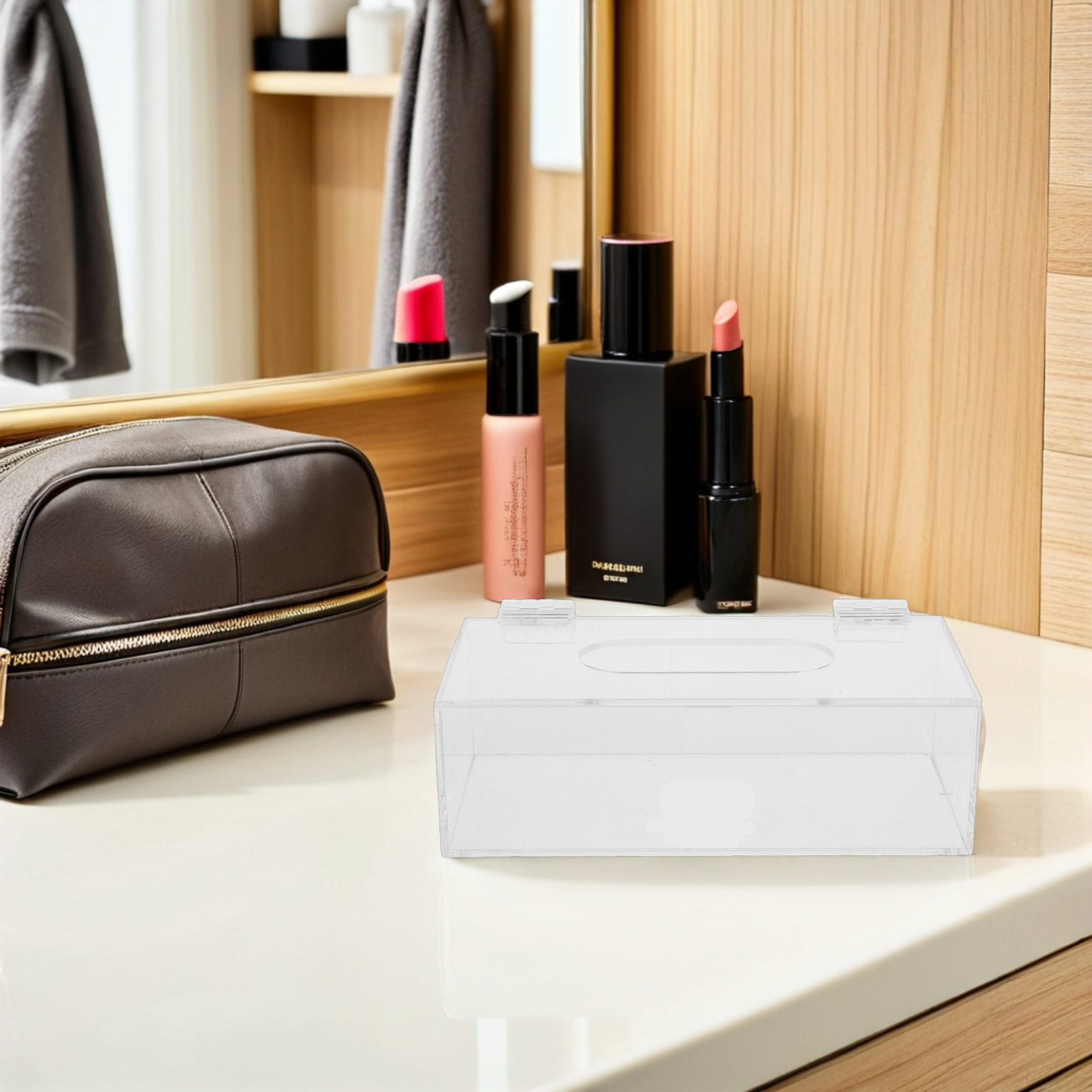 Прозрачный акриловый футляр дл – обзор и цена Face Mask Storage Box