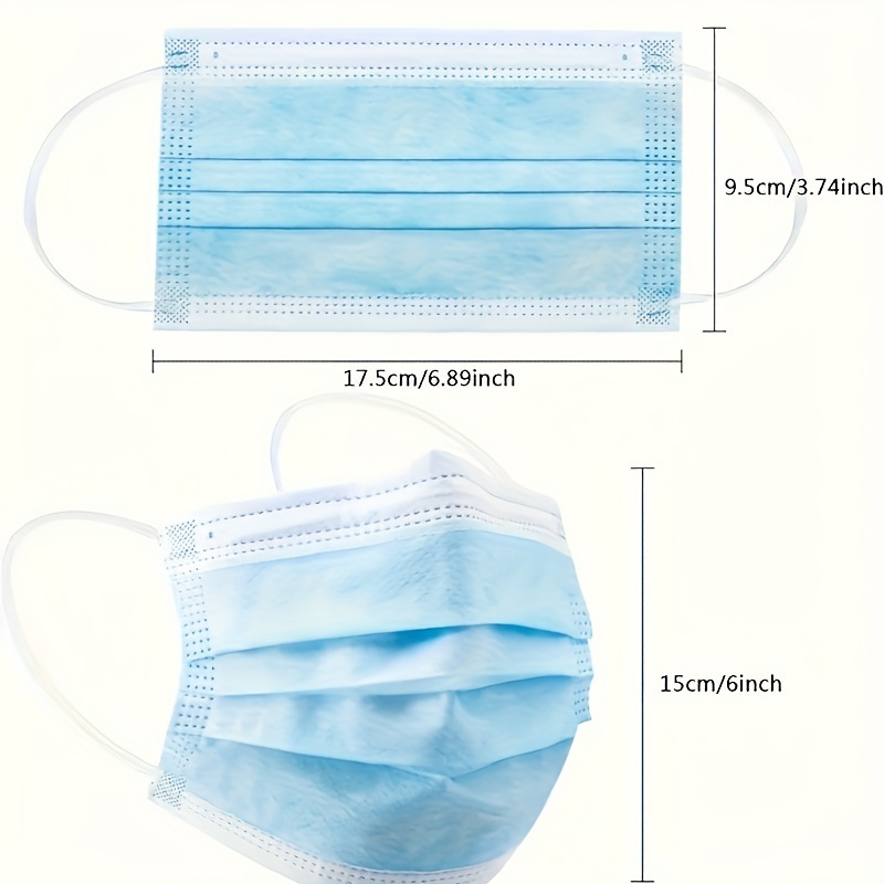 200 шт. утолщенные синие однор – обзор и цена Disposable Mask Blue