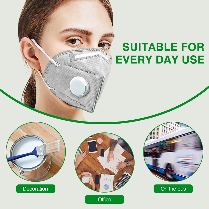 Маски POWECOM KN95 с активиров – обзор и цена Cloth Face Mask Washable