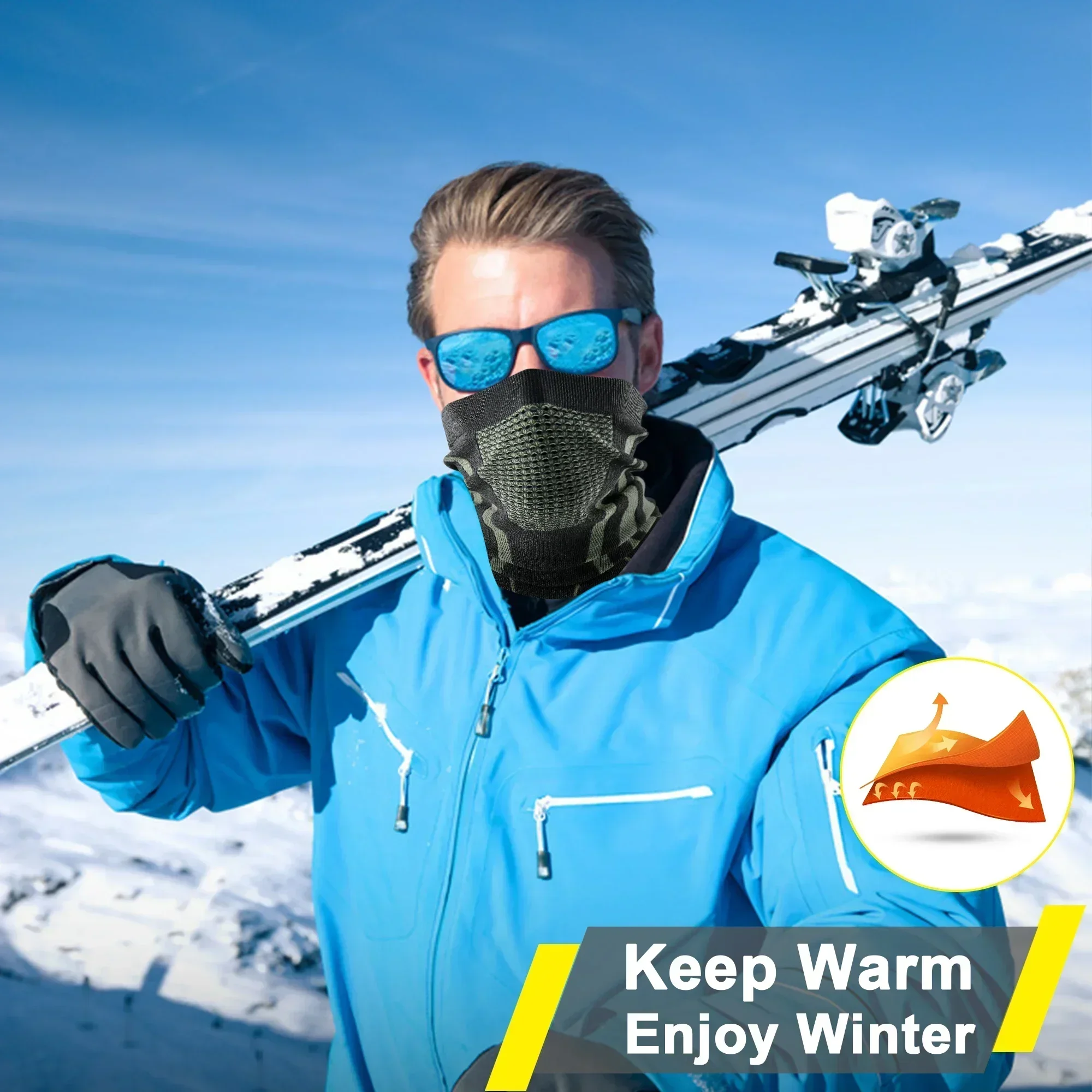 Зимняя мягкая бандана-кольцо,  – обзор и цена Sports Mask Breathable